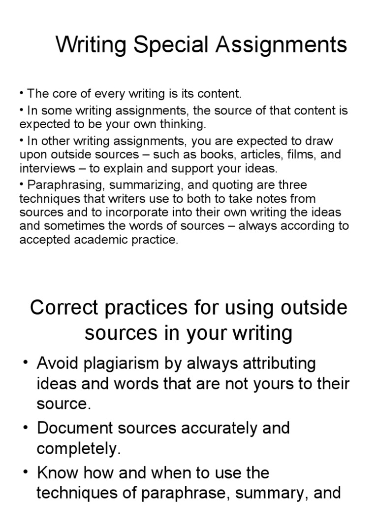 Guidelines for Writing Assignments | PDF | Plagiarism | Bibliography