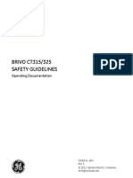 BRIVO CT315/325 Safety Guidelines: GE Healthcare
