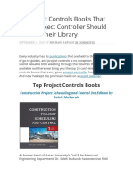 24 Project Controls Books That Every Project Controller Should Have in Their Library