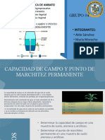 Determinación de capacidad de campo y punto de marchitez permanente