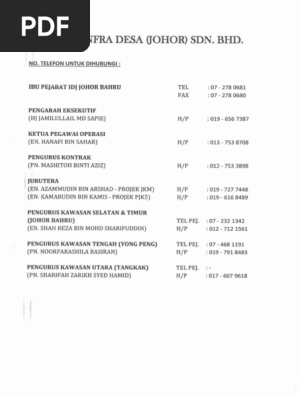 Nombor Telefon Kecemasan Pdf