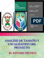 ANALISIS de Tamaño y Localizacion