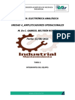 TAREA - UNIDAD - 4 - OPAMPElectronica