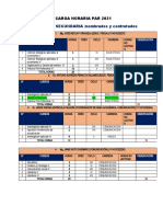 Carga Horaria Par 2021