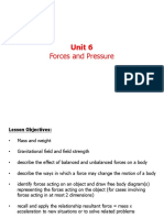 Unit 6. Forces - Pressure
