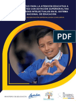 Instructivo DOTACION SUPERIOR para Atención Educativa Dotación Superior. - Opt