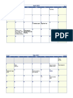March-September 2021 School Calendar