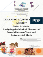 Music Module 1 Learning Activity Sheet (3rd QTR.)