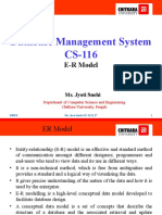 Database Management System CS-116: E-R Model