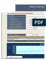 Intrinsic Value Calculator (Discounted Free Cash Flow Method 10 Years)