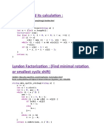 Z Function and Its Calculation:: Int Int Int Int For Int If While If