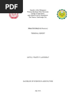 Republic of The Philippines Western Mindanao State University College of Agriculture Agricultural Sciences Department San Ramon, Zamboanga City