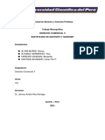 Monografía-Derecho Comercial Ii - Certificado de Depósito y Warrant