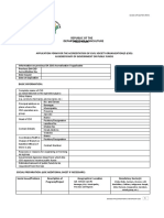 Department of Agriculture Republic of The Philippines: Da-Cso Application Form