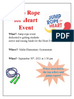 Jump Rope For Heart Event Flyer