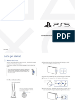 Playstation®5 Quick Start Guide Guide de Mise en Route Guía de Inicio Rápido