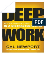 Deep Work Retrouver La Concentration Dans Un Monde de Distractions by Cal Newport