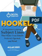 Hooked 30 Subject Lines