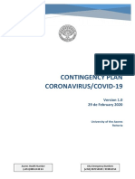 Dean's Contingency Plan for Coronavirus