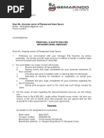 Legal Services Proposal Template | PDF | Lawyer | Lawsuit