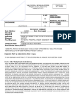 Valenzuela Medical Center Discharge Summary