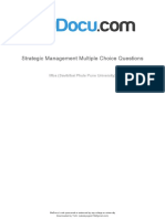 Strategic Management Multiple Choice Questions122