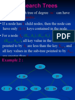 M' M Child Nodes K (k-1) : M-Way Search Trees