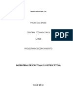 Memória Descritiva e Justificativa - PDF Download Grátis