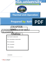 College of Engineering and Technology: Thermal Unit Operation