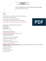 Directions: Read and Analyze Each Item. Write The Letter of The Correct Answer On Your Answer Sheet