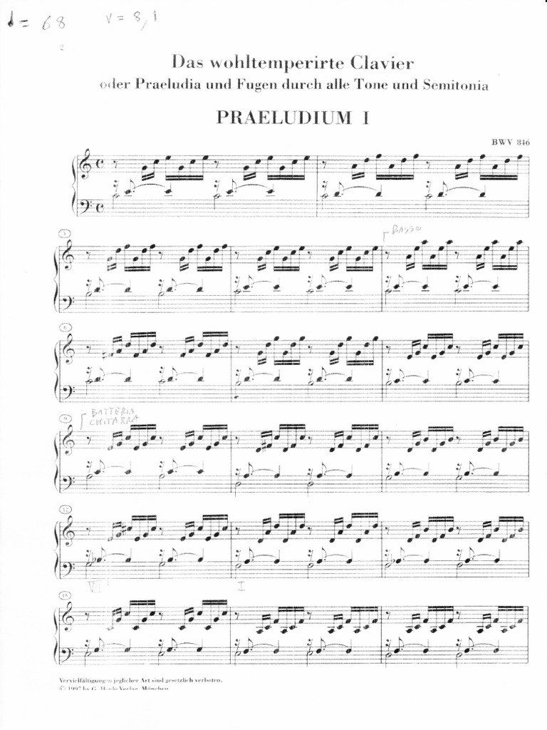 Bach Preludio Do Maggiore PDF