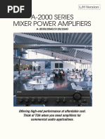 A-2000 SERIES Mixer Power Amplifiers: L/H Version