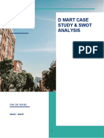 D Mart Case Study & Swot Analysis D Mart Case Study & Swot Analysis