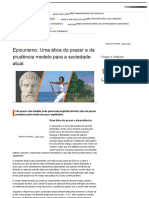 Epicurismo Uma Etica Do Prazer e Da Prudencia Modelo para A Sociedade Atual