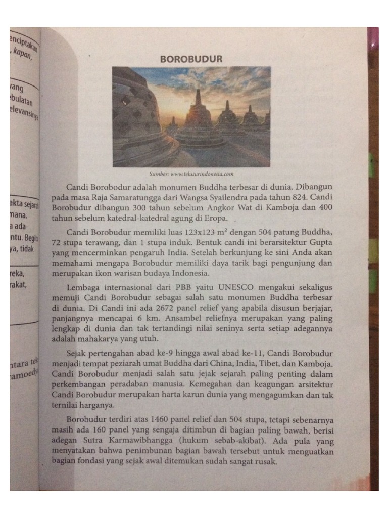 Teks Cerita Sejarah Candi Borobudur | PDF