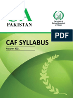 CAF Syllabus