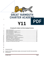 Changing The Subject and Rearranging Formulae Booklet