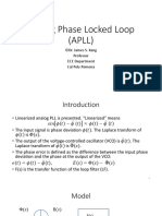 Analog Phase Locked Loop (APLL) : ©dr. James S. Kang Professor ECE Department Cal Poly Pomona