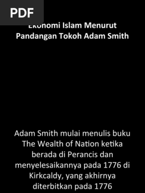 1 Ekonomi Islam Menurut Pandangan Tokoh Adam Smith Pdf