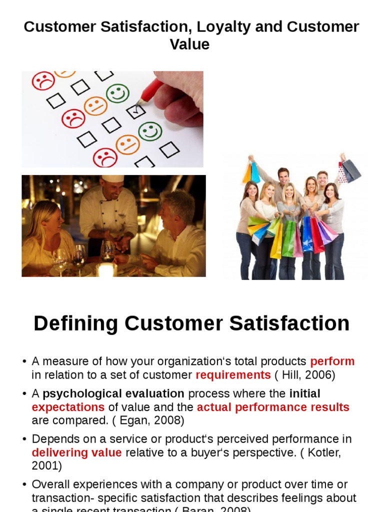 03 Consumer Satisfaction Loyalty Value | PDF | Customer Satisfaction ...