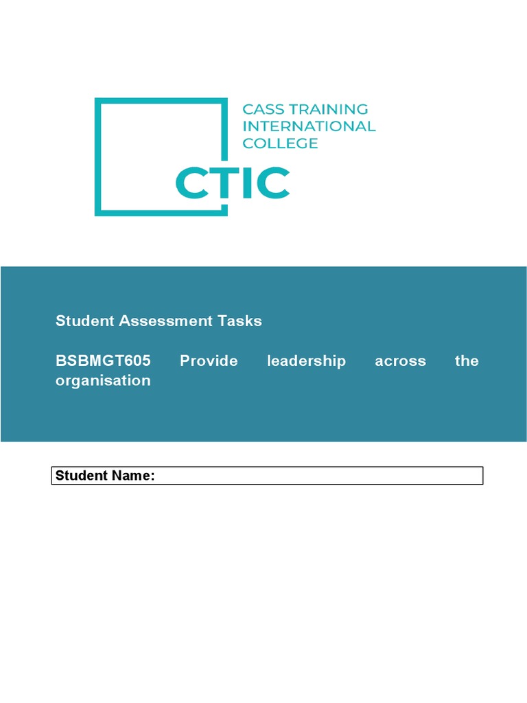 BSBMGT605 Assessment Task 2 Completed | PDF | Strategic Planning | Risk