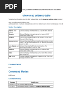 Show Mac Address-Table: Syntax Description