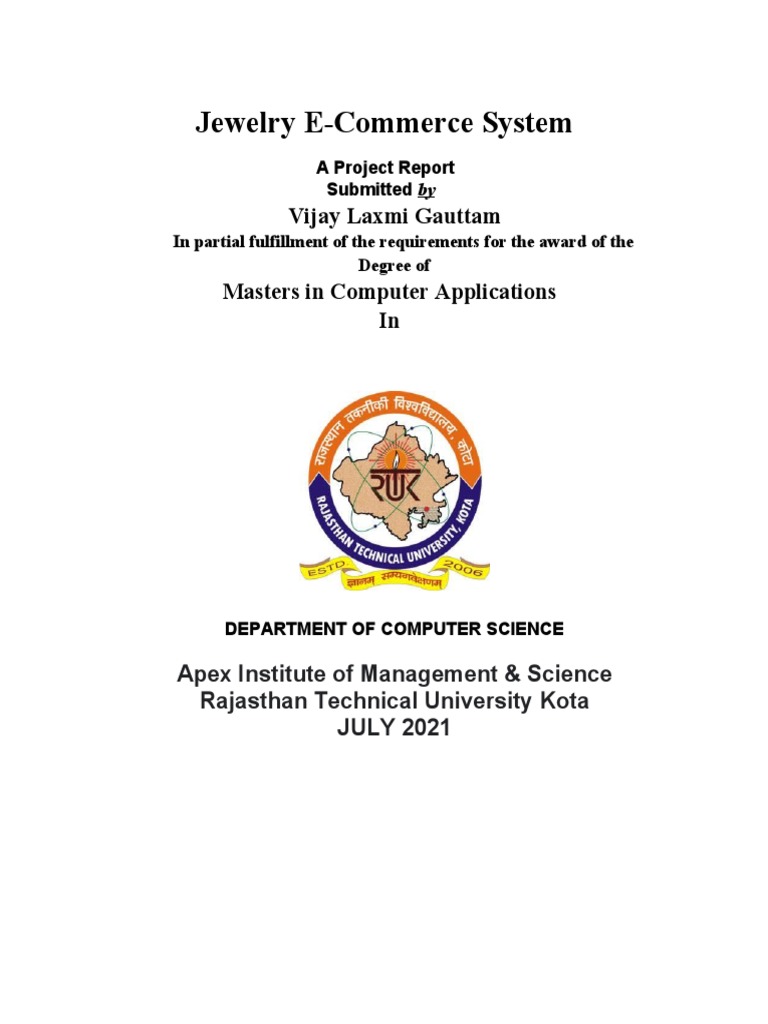 Ecommerce Website Project Report | PDF | Software Testing | Word Press