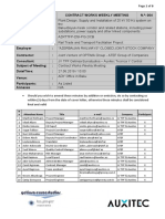 Minutes: Contract Works Weekly Meeting N.º: 004: N o Attendees Name Title E-Mail Company Participant