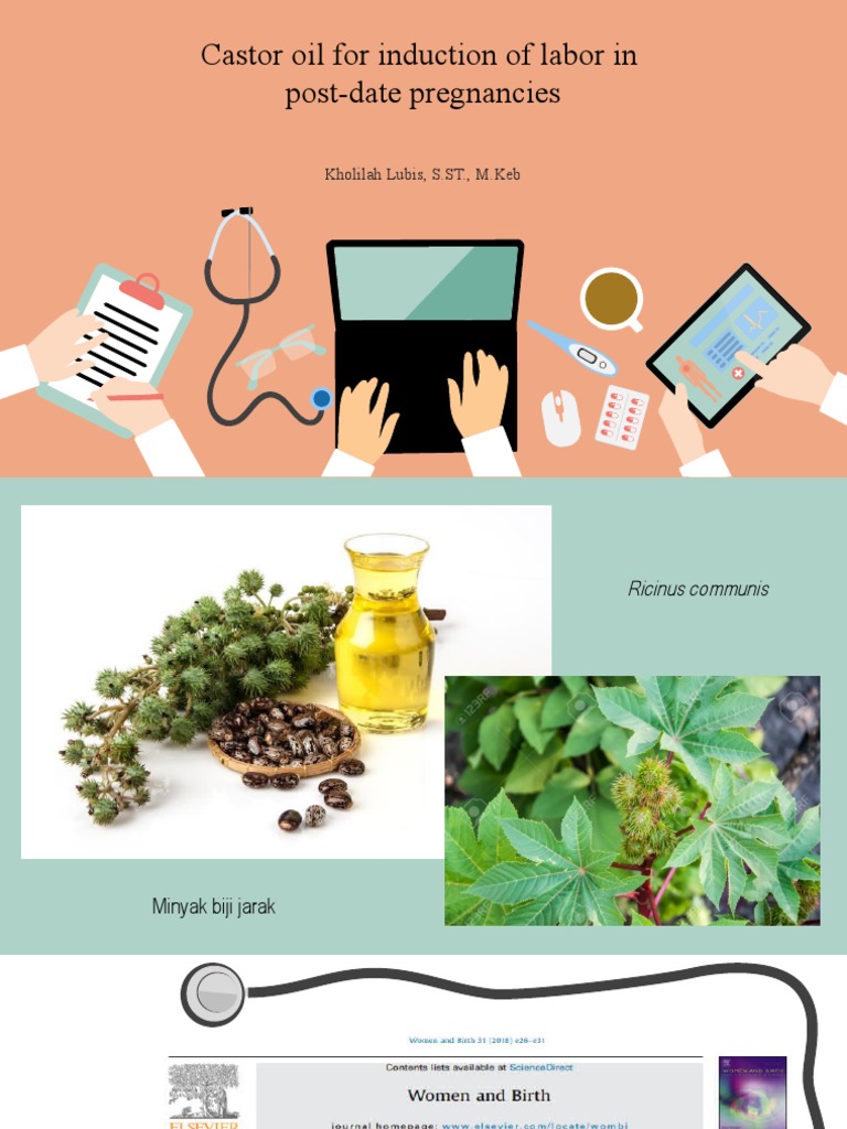 Telaah JurnalCastor Oil PDF Childbirth Obstetrics