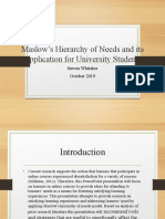 Maslow's Hierarchy of Needs and Its Application For University Students