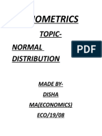 Econometrics: Topic-Normal Distribution