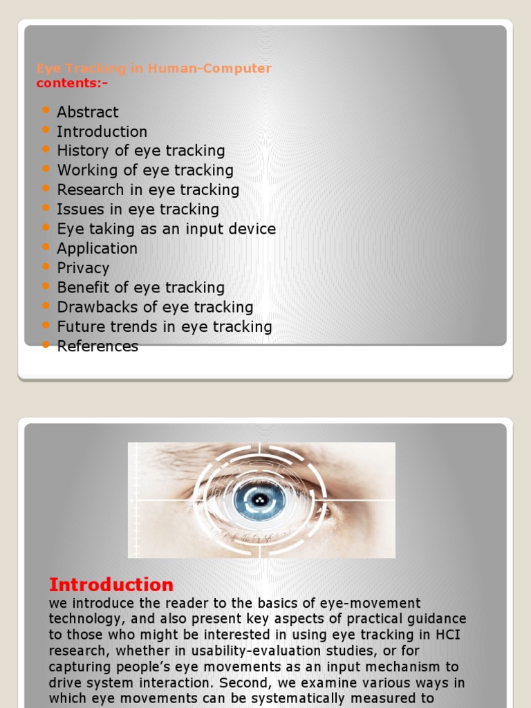 Eye Tracking in Human-Computer Interaction | PDF | Computing | Cognition