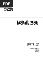 Taskalfa 2550ci: Parts List