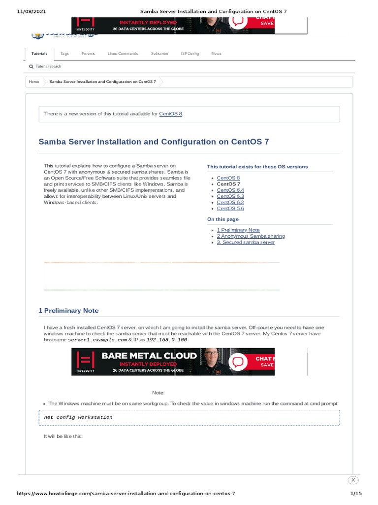 Samba Share For Canon Centos7 | PDF | Superuser | Computer File